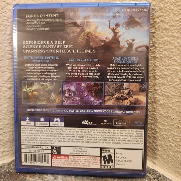 Game - Torment Tides of Numenera [Day One Edition] (NEW) - PS4 - Picture 2 of 3